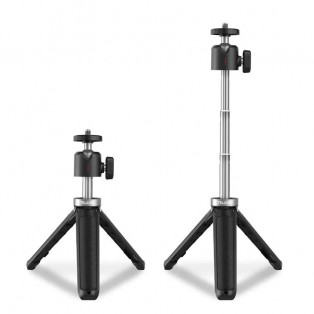 Telesin Mini Desk Tripod - Selfiepinne 360° kulledshuvud 1/4" skruv - 165-285mm