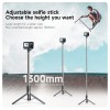 Telesin Selfiepinne Tripod - 245-1300mm till GoPro Hero11/Mini/10/9/8 Black/MAX & Mobil