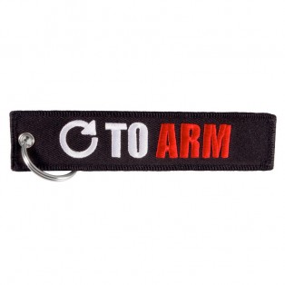 Nyckelband - TURN TO ARM - Svart/Vit/Röd