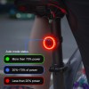 Super III Intelligent Cykelbelysning 6 i 1 Bak - USB, 420mAh - Röd