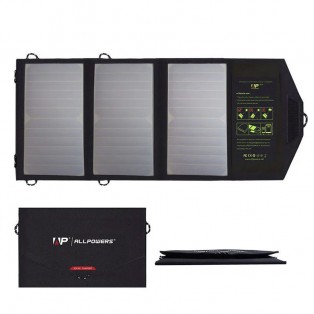 Allpowers 21W Solar Panel Charger AP-SP5V21W - Ultraportabelt Solpanel 21W