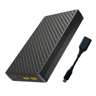 Nitecore NB20000 GEN3 Power bank - 20000mAh, 2xUSB-C, QC 3.0 / PD 22.5W - Kolfiber