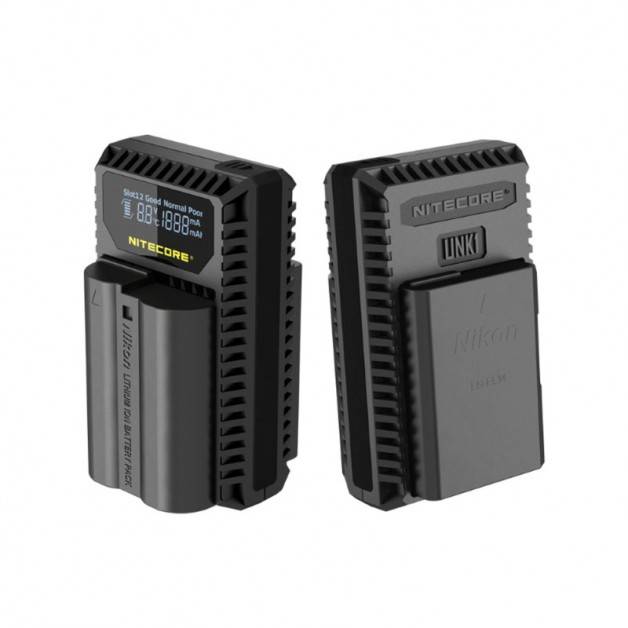 Nitecore Batteriladdare UNK1 för Nikon EN-EL14 / EN-EL15 batterier - Kombo