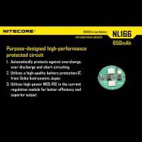 Nitecore NL166 Li-ion - RCR123 Batteri - 650mAh, 3,7V