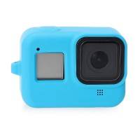 Silikonskal till GoPro Hero8 Black - Handledsrem - Blå