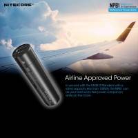 Nitecore NPB1 Power Bank - Portabelt Vattentätt Batteri - 5000mAh, USB Typ A, QC 3.0 / 18W, 5V, 2.4A