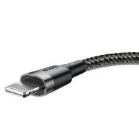 Baseus Cafule USB-A - Lightning Kabel, 2.4A, 0.5m - Svart