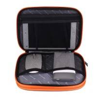 Väska för kablar, tillbehör, teknik - Medium - Grå/Orange