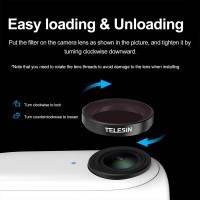 Telesin Filter 4-pack - ND8 + ND16 + ND32 + CPL till Insta360 GO 2 - Kit