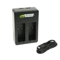 Wasabi Power Batteri och Batteriladdare - Dubbel - för GoPro Hero5 - Paket
