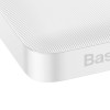 Baseus Bipow Power Bank - Portabelt batteri - 10000mAh, 3xUSB Typ A/C, QC 3.0 / PD, 20W - Vit