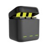 Telesin batterier och Batteriladdare med förvaring för batterier + microSD - Trippel - för GoPro Hero10/9 Black
