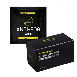 Nitecore Anti-Fog Wipes - Våtservetter / Rengöring mot imma - 30 pack